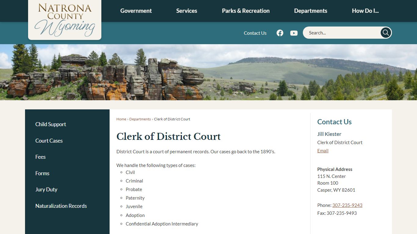 Clerk of District Court | Natrona County, WY