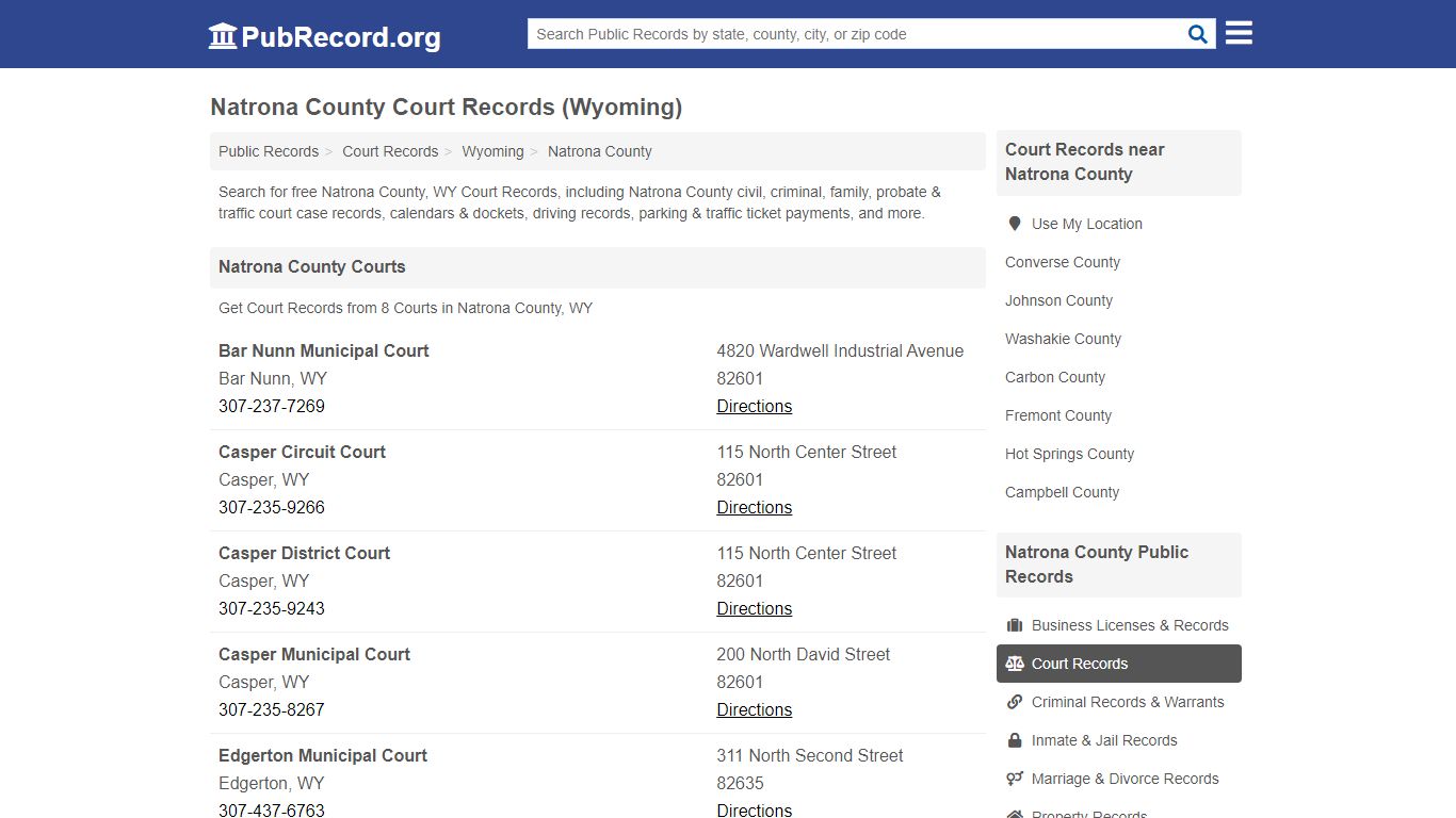 Free Natrona County Court Records (Wyoming Court Records)